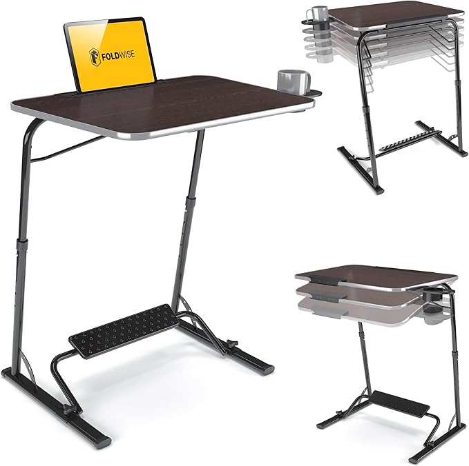 FoldWise Upgraded Folding TV Tray Table by FoldWise