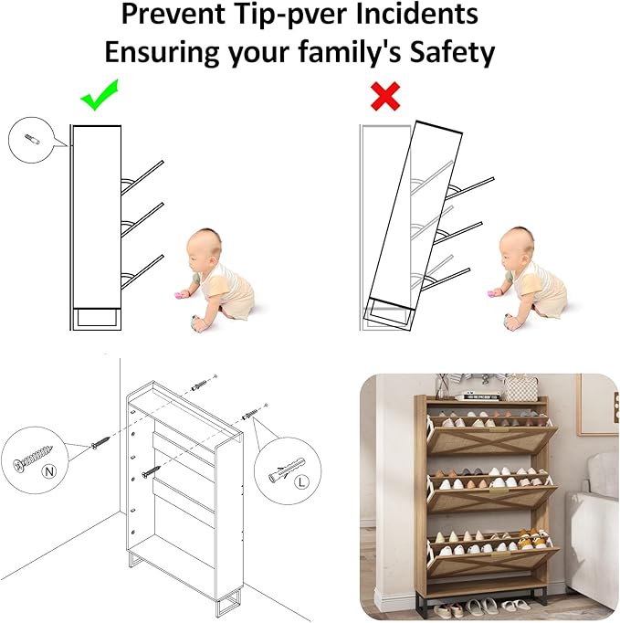 Maupvit Shoe Storage Cabinet - Image 7