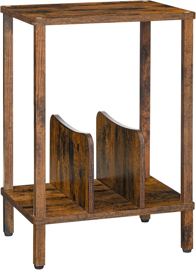 HOOBRO Record Player Stand, 2-Tier End Table, Vinyl Record Turntable Stand - Image 9