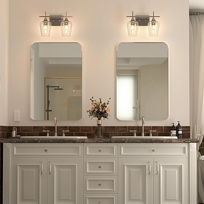 VONLUCE Bathroom Vanity Light, 2 Light Bathroom Light Fixture Over Mirror - Image 6