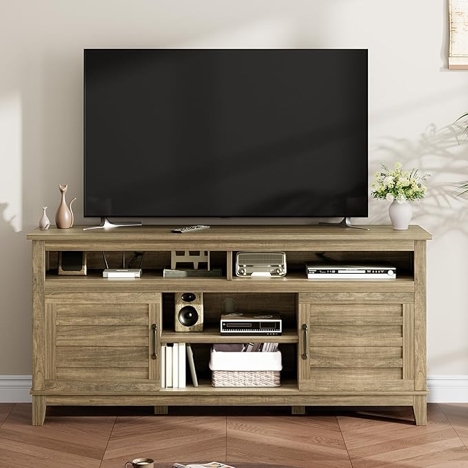 GarveeHome TV Stand for 63 in, Entertainment Center by GarveeHome