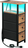 Narrow End Table Living Room by LOAKEKEL