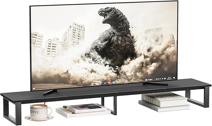 59" Large TV Riser Stand for 32-75 Inch TV, TV Shelf by aboxoo
