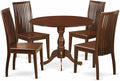 East West Furniture DMIP5-MAH-W 5 Piece Dining Table Set by EastWestFurniture