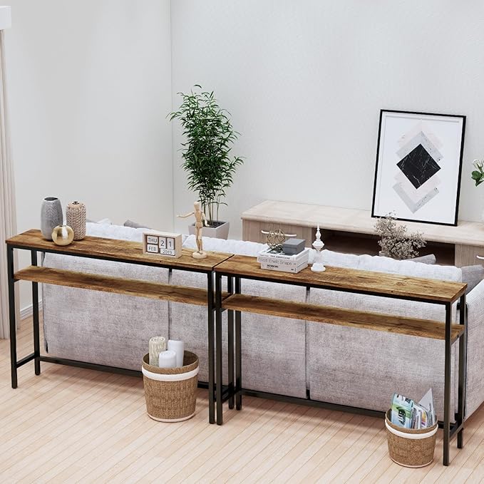 Narrow Console Table, 47 Inch Sofa Table - Image 7