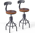 Set of 2 Industrial Bar Stools by BOKKOLIK