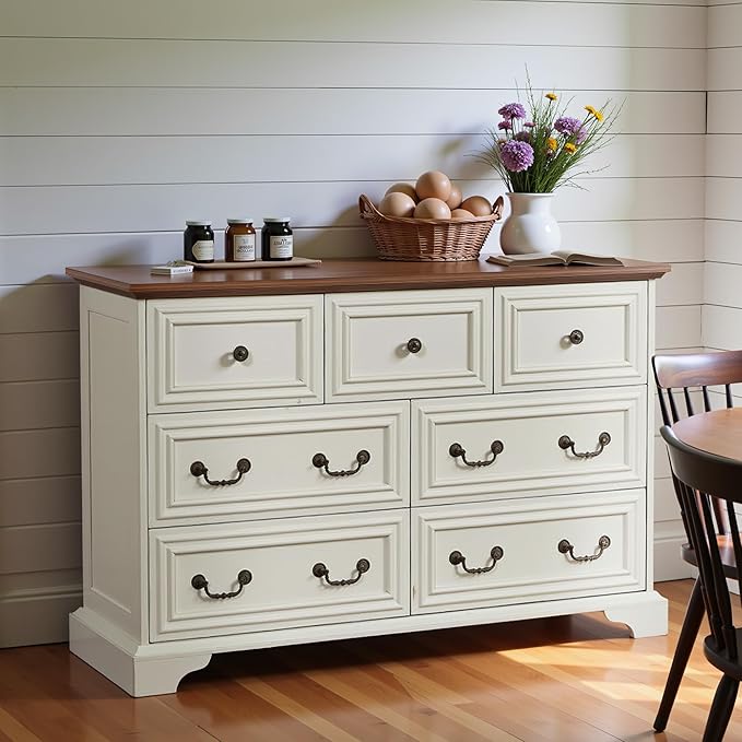 47.2" Farmhouse Sideboard Buffet Cabinet - Image 7