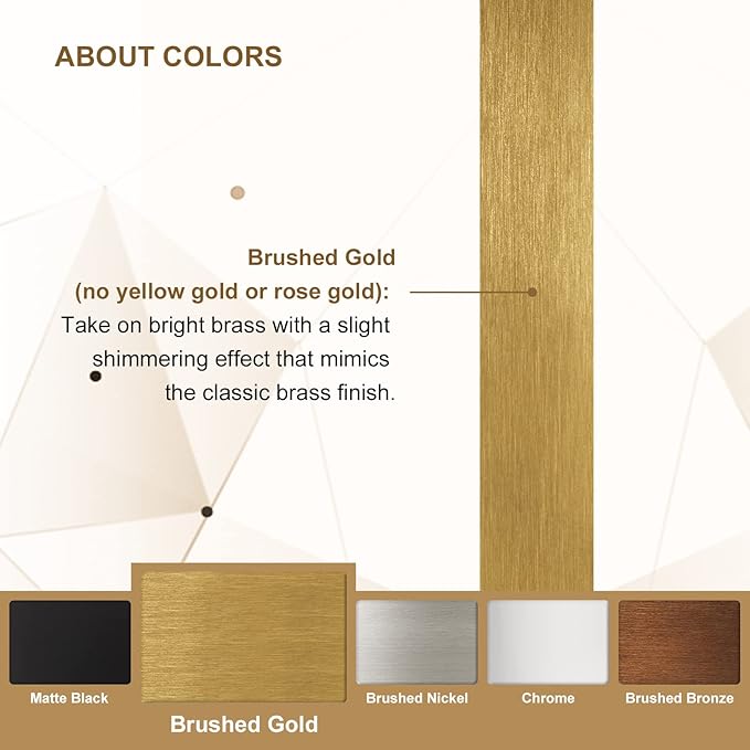 ANDY STAR Gold Bathroom Mirrors - Image 5