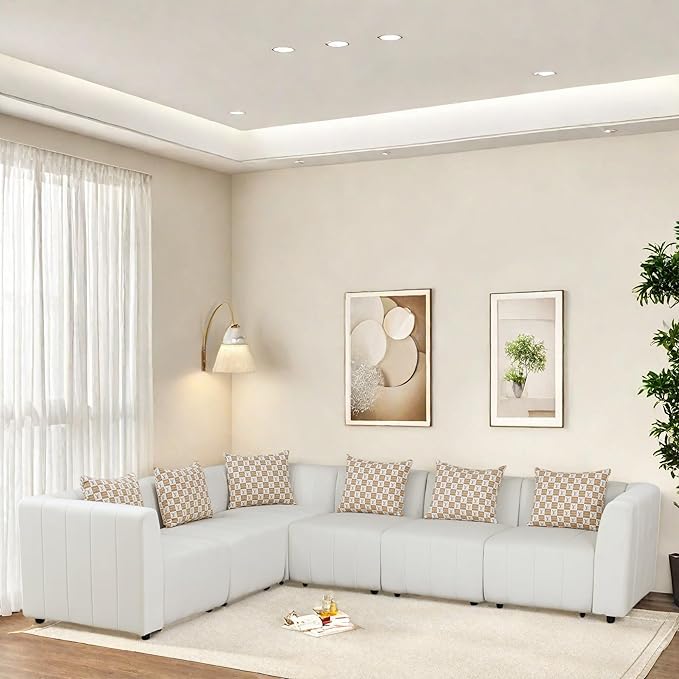 Sectional Couches for Living Room, Loveseat Sofa Comfy Cloud Couch - Image 4
