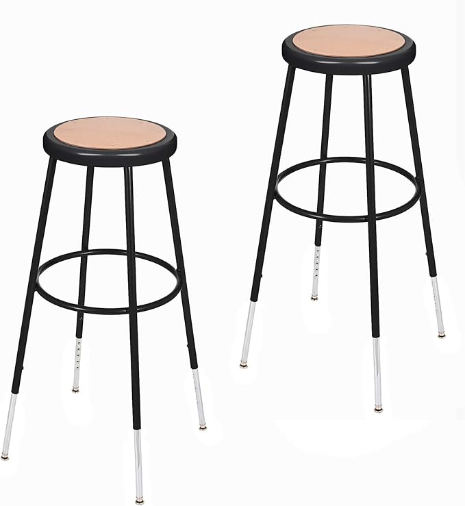OEF Furnishings (2 Pack Height Adjustable Steel Stools by OEFFurnishings