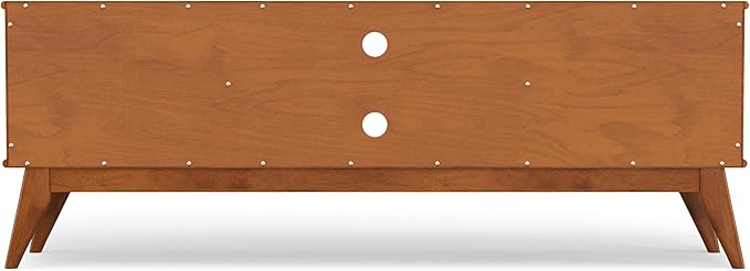 SIMPLIHOME Draper Solid Hardwood 72 inch Wide Mid Century Modern TV Media Stand - Image 14