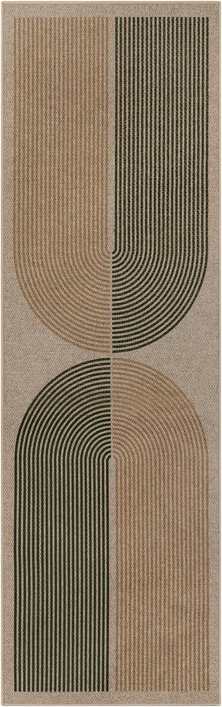 Lahome Modern Rainbow Easy Jute Rug, 2x8 Hallway Runner Washable Rugs - Image 7