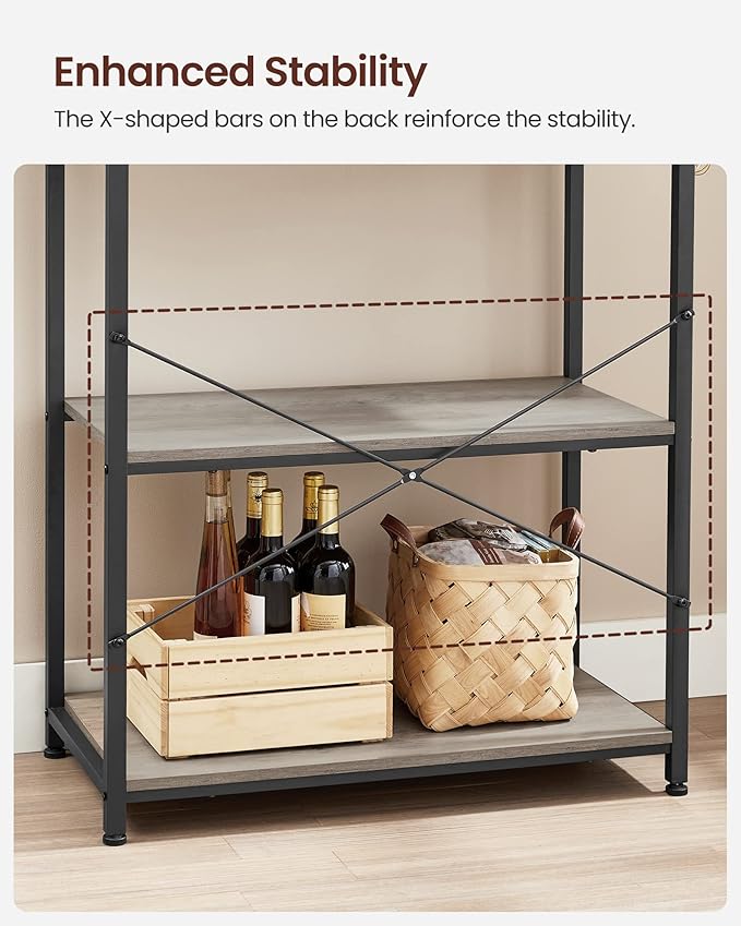 VASAGLE Coffee Bar, 31.5 Inches Baker's Rack - Image 5