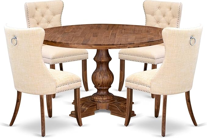 I5DA5-50N-32 5-Piece Modern Dining Table Set by LuxebyEastWestFurniture