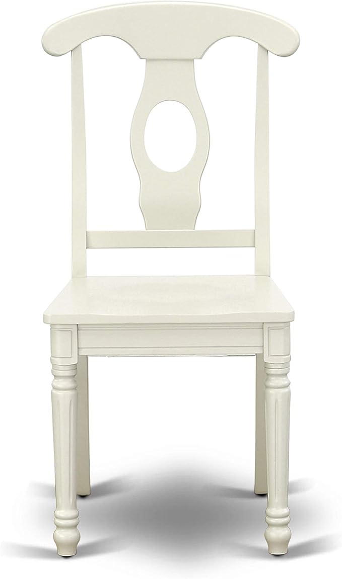 East West Furniture DOKE7-LWH-W 7 Piece Dining Set Consist of a Rectangle - Image 7