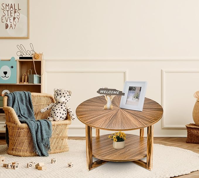 Coffee Tables for Living Room, Small Round Coffee Table - Image 6
