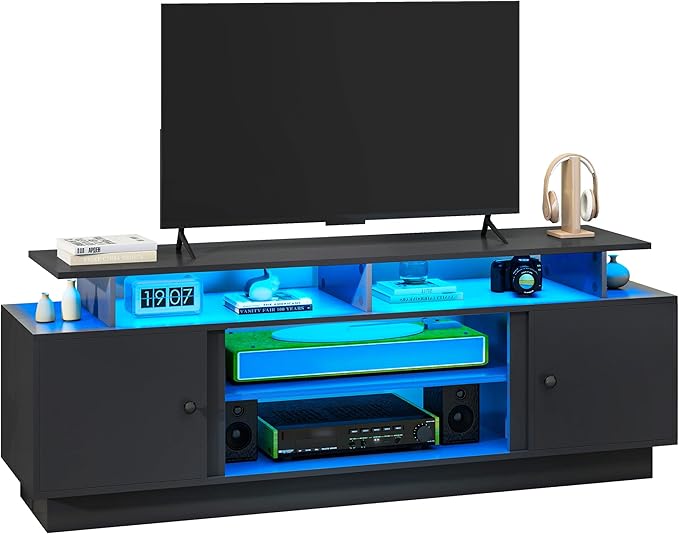 YITAHOME Modern TV Stand with LED Lights - Image 6