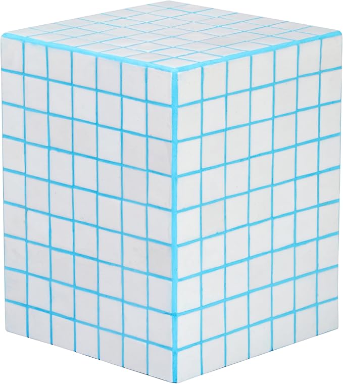 JONATHAN Y END2000E Callista 18" Modern Bohemian Ceramic Tiled Rectangle End by JONATHANY