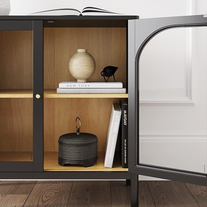 Nathan James Mason Storage Cabinet Accent Sideboard Buffet Credenza TV Stand - Image 6