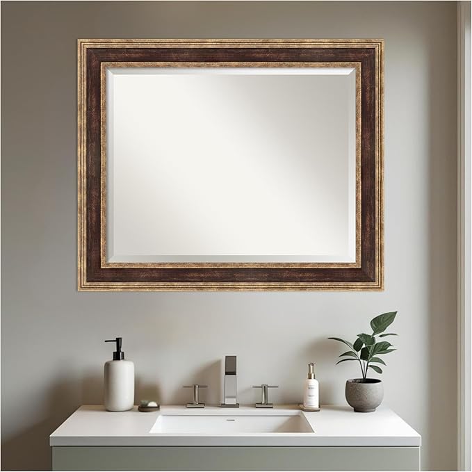 Amanti Art Bronze Bathroom Mirror - Image 5