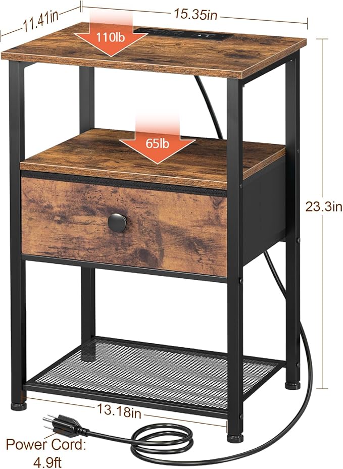 Night Stand Set 2, Nightstand - Image 3