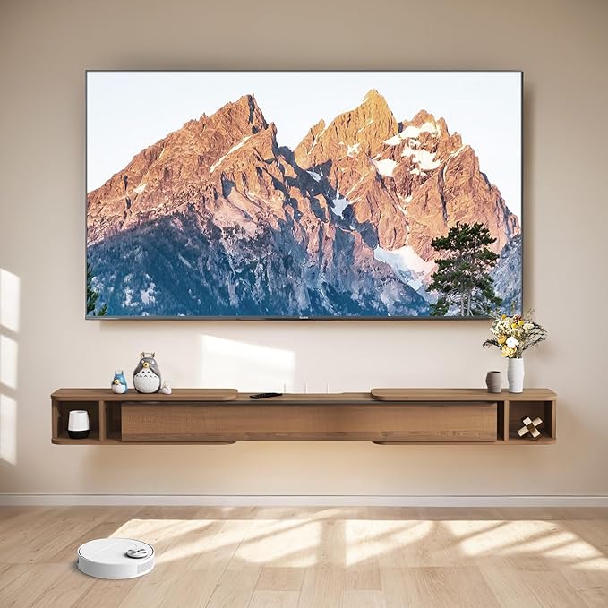 Pmnianhua Retractable Length Floating TV Stand, Minimalist Floating TV Shelf - Image 2