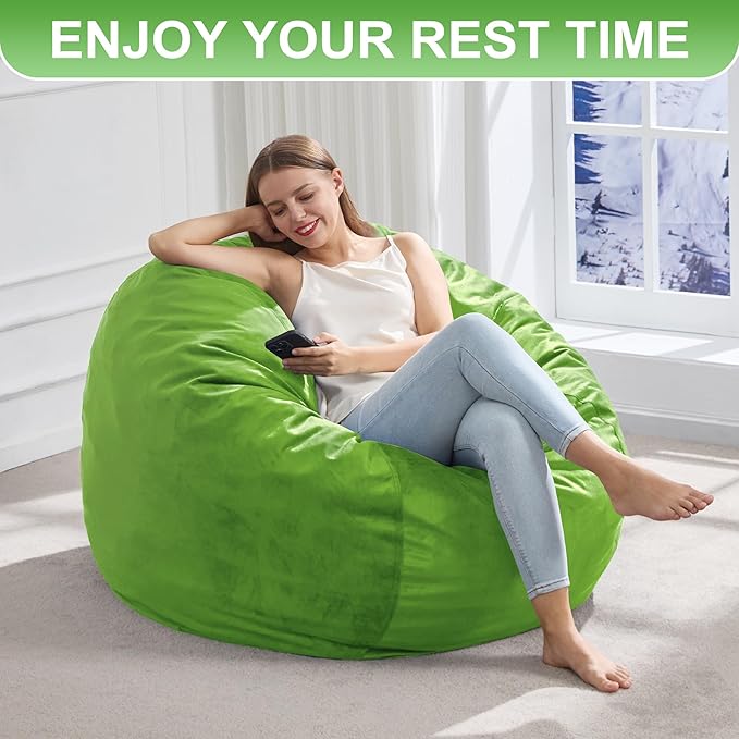 Hobestluk 3FT Bean Bag Chair Giant Bean Bag Chairs - Image 7