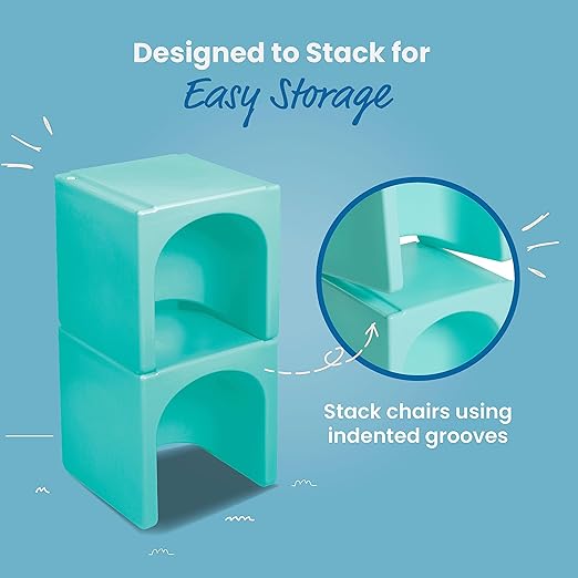 ECR4Kids Tri-Me Table and Cube Chair Set - Image 6