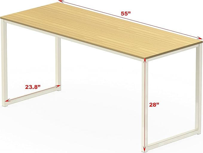 SHW Mission 55-Inch Home Office Computer Desk - Image 3