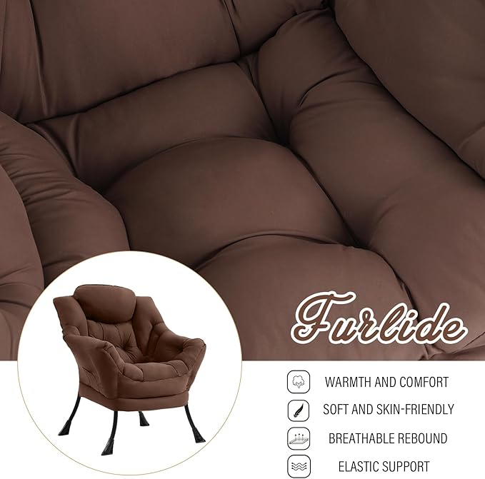 Lazy Chair for Living Room, Modern Accent Chairs - Image 8