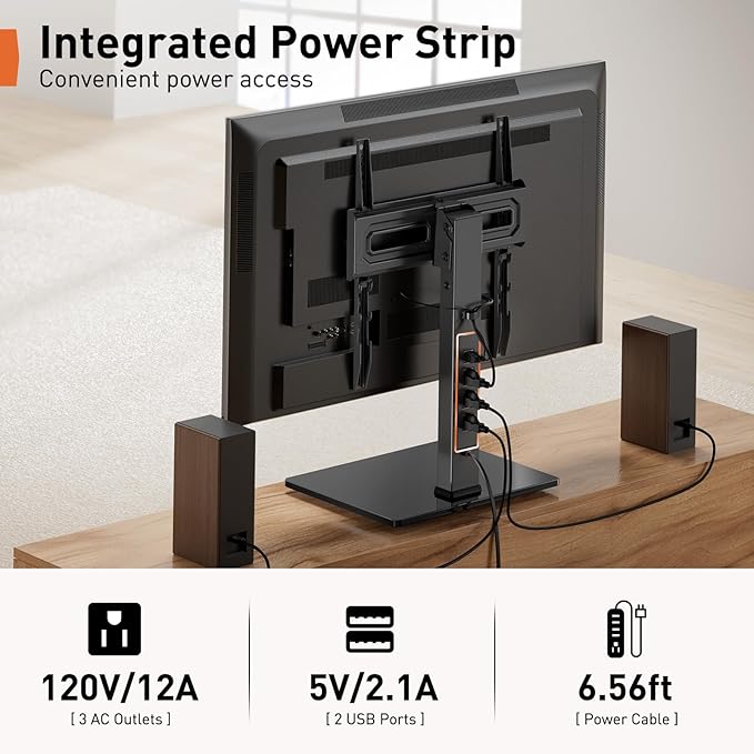 Perlegear Universal Swivel TV Stand - Image 2