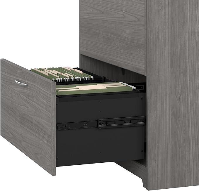Bush Furniture Cabot 2 Drawer Lateral File Cabinet in Modern Gray, Home Office - Image 5