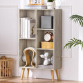 5 Cube Small Bookshelf, 3 Tier Mid-Century Modern Bookcase by LEYAOYAO-Findtheshiningpointofyourideallife%EF%BC%81