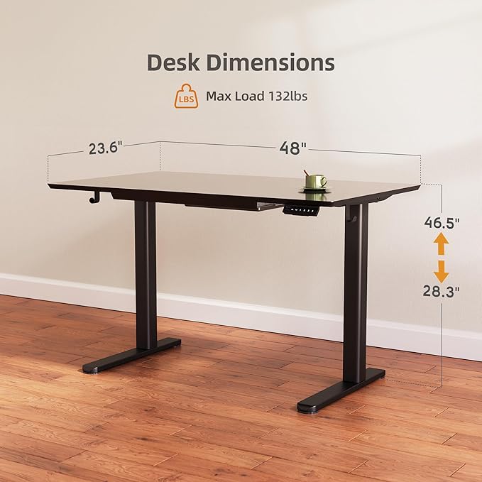 INNOVAR Glass Standing Desk - Image 3
