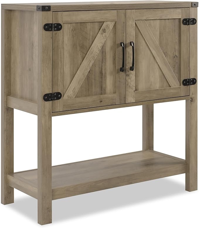 Sofa Table Console Table, Coffee Bar Cabinet, 31.5 L x 13.8 D x 34.65 H - Image 9