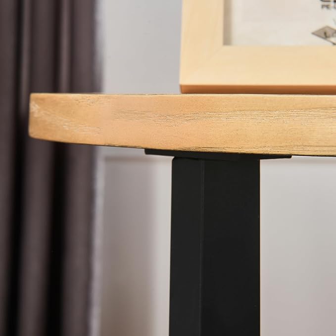 LEEMTORIG Round Side Table, High End Table Nightstand - Image 5