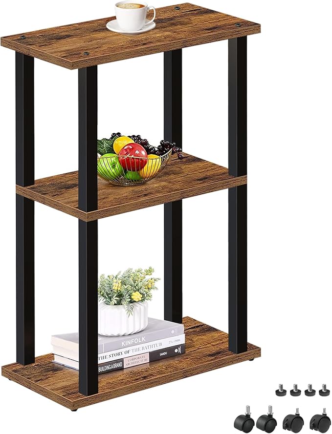 TUTOTAK Small Side Table, Narrow End Table, Bedside Table, Couch Side Table by WelcometotheTUTOTAKHome
