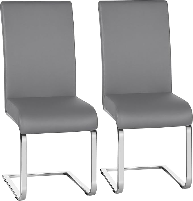 Yaheetech Dining Chairs Set of 2 Modern Faux Leather Upholstered Dining Room by Yaheetech