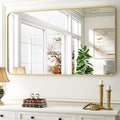 30 x 48 Inch Bathroom Mirror, Rounded Rectangular Vanity Mirror by EASLY