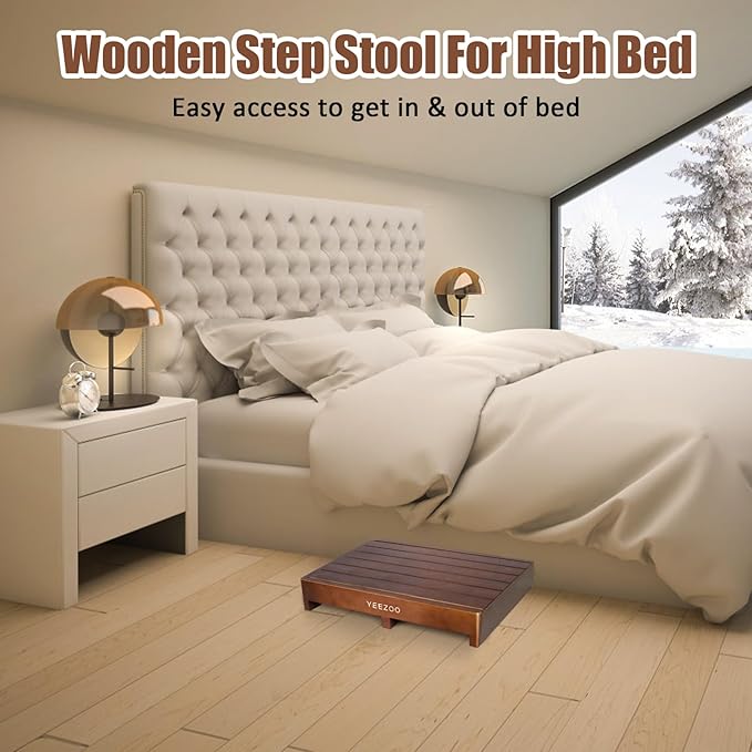 Wooden one Step Stool- Solid Pine Wood Step Riser - Image 7