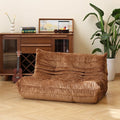 N&V Fireside Chair, Mid Century Armless Floor Sofa, Soft Premium Chenille Floor by NV