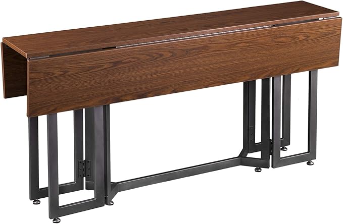 SEI Furniture Driness Drop Leaf Convertible Console to Dining Table, Dark - Image 11