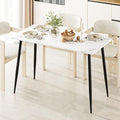 Garden 4 you Wood Dining Table for 4-6 People, Modern Rectangular Indoor Dinner by Garden4you