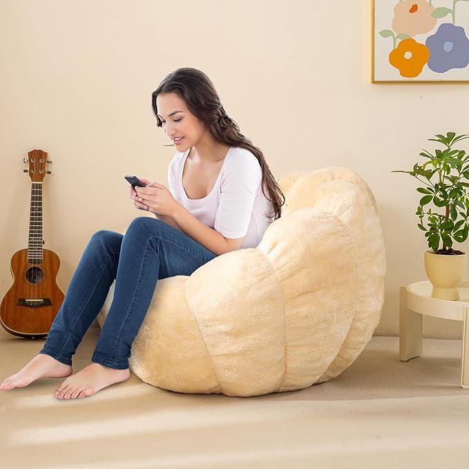 Pumpkin Bean Bag Sofa Chair, Bean Bag Chair - Image 3