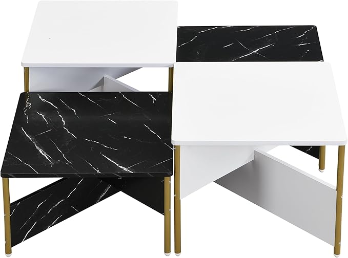Christopher Knight Home Lana Wooden Nesting Coffee Table Set of 4, Mid Century - Image 5