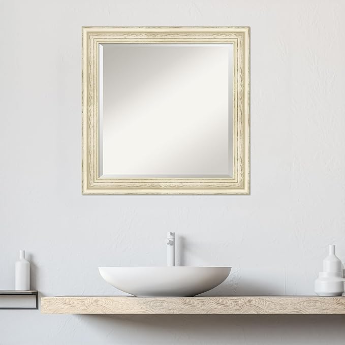 Amanti Art White Bathroom Mirror - Image 5