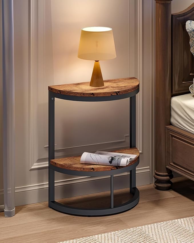 LITTLE TREE 2-Tier End Table Half Round - Image 5
