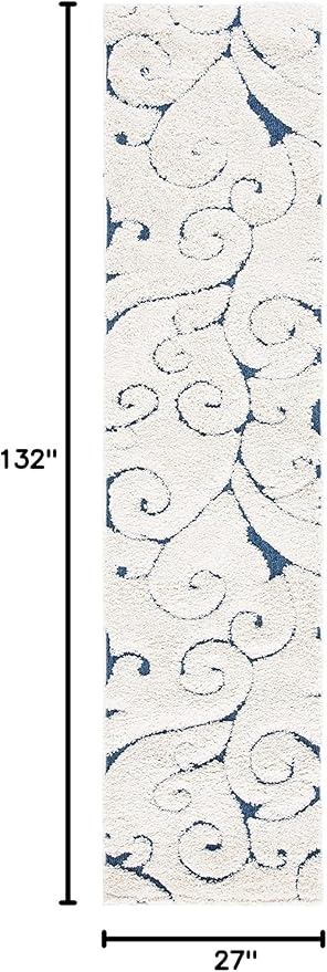 SAFAVIEH Florida Shag Collection Runner Rug - Image 2
