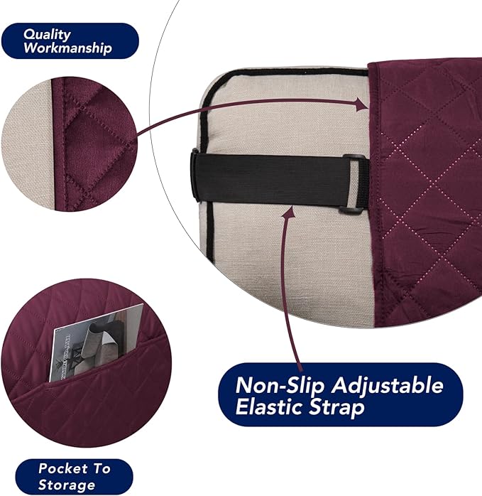 PureFit Reversible Sofa Couch Cover Water Resistant Couch Covers - Image 3