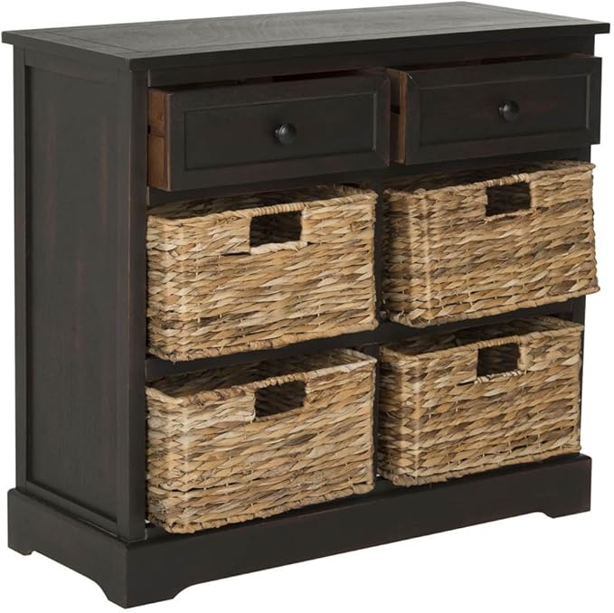 SAFAVIEH American Homes Collection Herman Brown Wicker Basket Storage Unit by SAFAVIEH